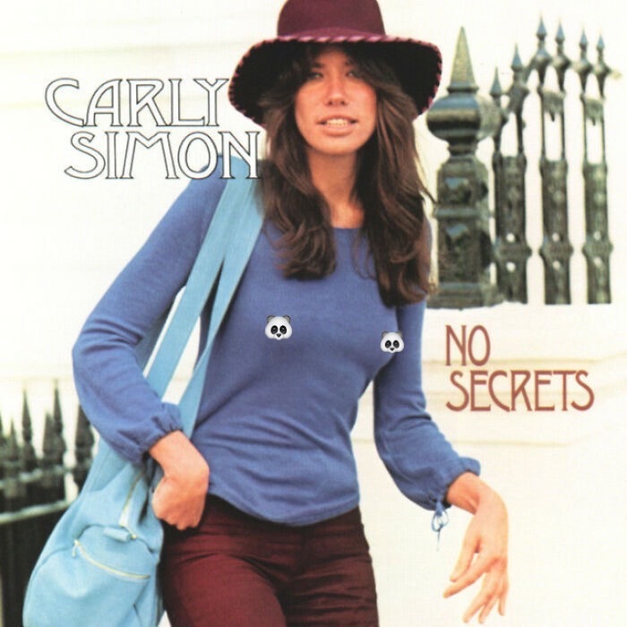 Album cover featuring Carly Simon, showcasing iconic '70s music fashion and style.