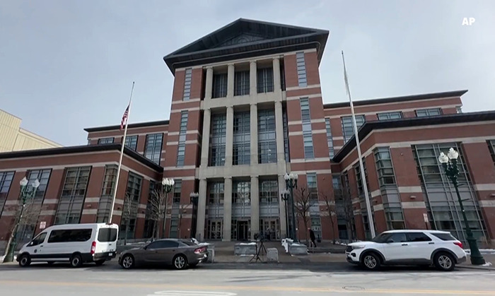 Courthouse exterior where college students faced charges for kidnapping soldier in a TikTok-inspired incident.