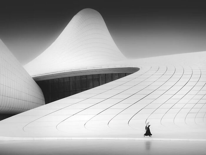 Modern, abstract architecture captured in one of the winning photos from The Artist Gallery Awards 2024.