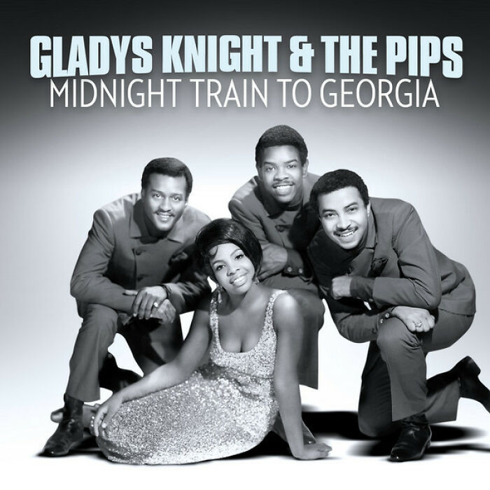 '70s music: Gladys Knight & the Pips pose for "Midnight Train to Georgia" album cover.