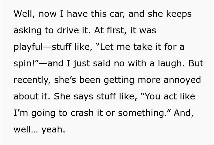 Man Sets Boundaries For His New Car After Girlfriend Totals Two Cars, Faces Backlash