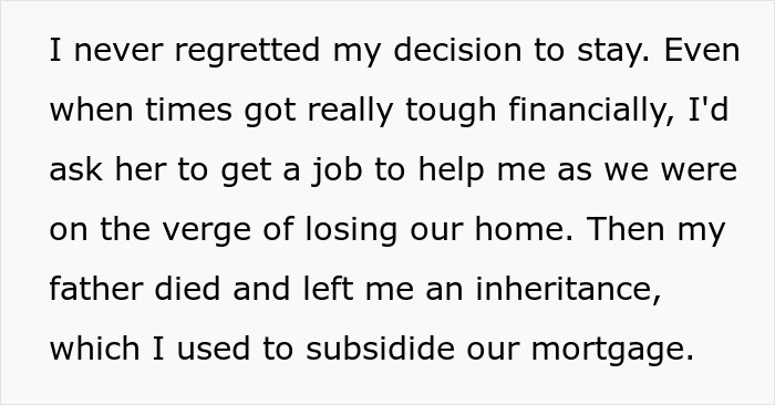 Husband Supports Wife For 22 Years, Gets Nothing In Return After She Receives Big Inheritance