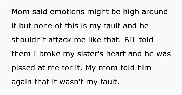 Text about family emotions and discussions surrounding personal decisions related to hysterectomy and surrogacy pressures.