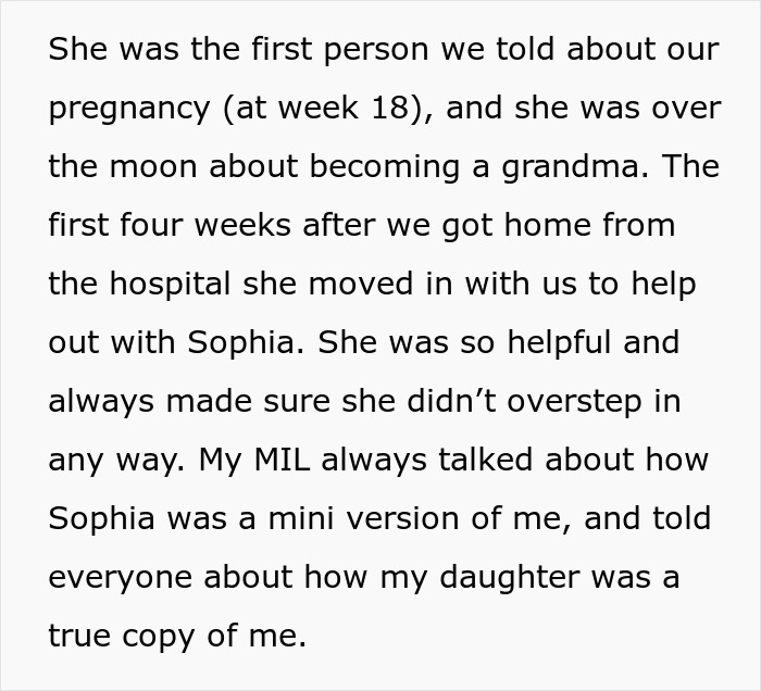 Mother-in-law helps new parents with baby, noting resemblance to the wife, leading to paternity test discussion.