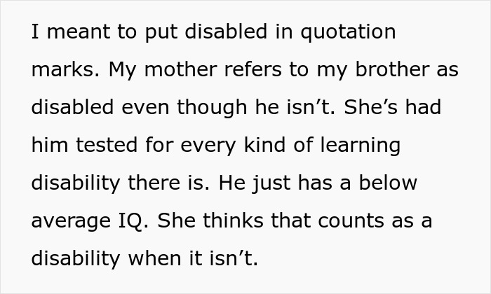 “Being Dumb Is A Disability”: Woman Cuts Parents Off After They Leave Everything To “Disabled” Son