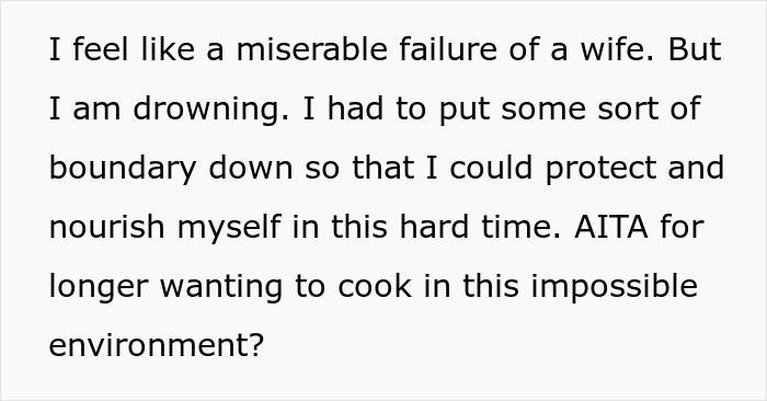 Woman Is Sick Of Catering To Husband’s “Mysterious Symptoms”, Starts Cooking Only For Herself