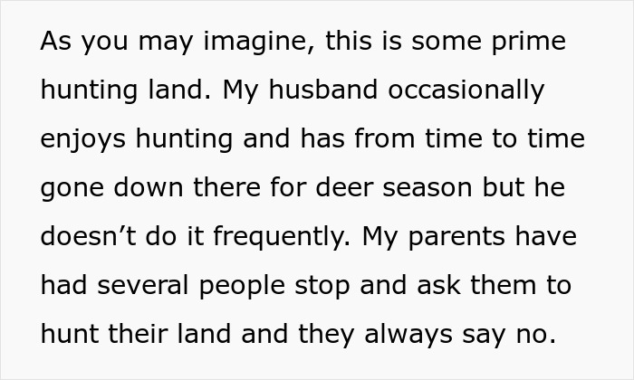 Text about hunting deer on private land and refusals to allow access for hunting.