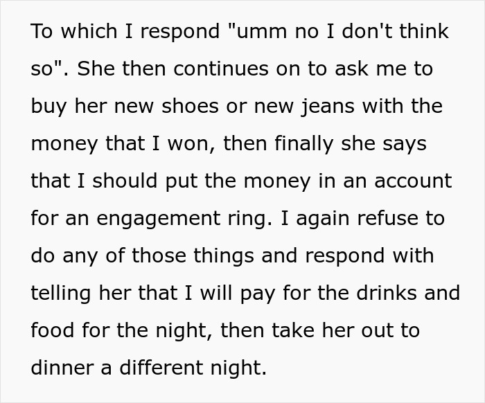 “[Am I The Jerk] For Refusing To Split $500 Raffle Winnings With My Girlfriend?”