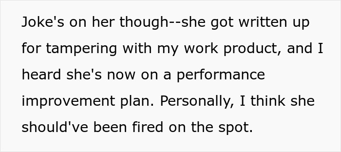 Woman Tries To Ruin Coworker’s Reputation, Ends Up Ruining Her Own Career: “Should’ve Been Fired”