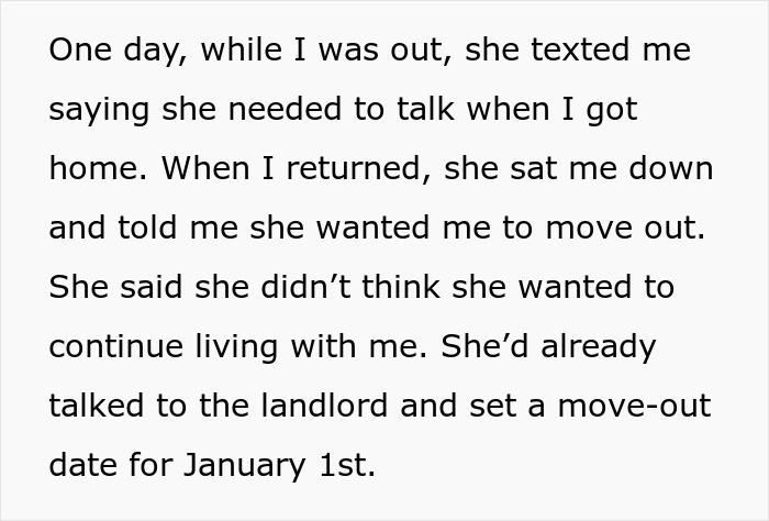 Woman Is Mad After Roommate Takes Everything He Bought Upon Being Kicked Out, Gets A Reality Check