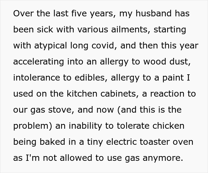 Woman Is Sick Of Catering To Husband’s “Mysterious Symptoms”, Starts Cooking Only For Herself