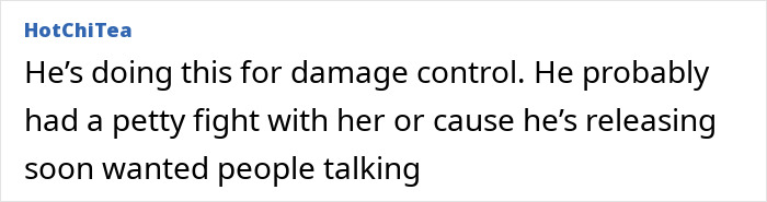 Screenshot of a social media post discussing possible reasons behind Justin unfollowing Hailey Bieber.