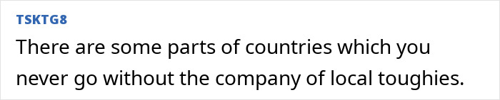 "Comment warning about travel in certain countries, relating to kidnapping concerns.