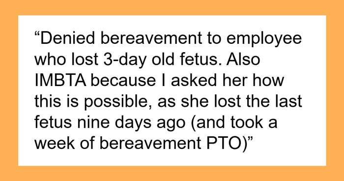 Employee Loses 13 Unborn Children In A Year, Boss Finally Blocks Her Bereavement Leave