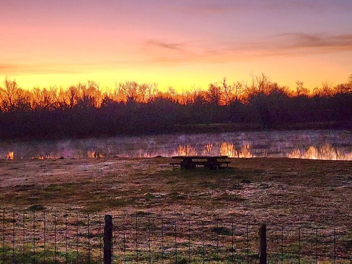 Forst Sunrise. Rockdale, Texas. Stayed Up All Night To Capture This Beauty