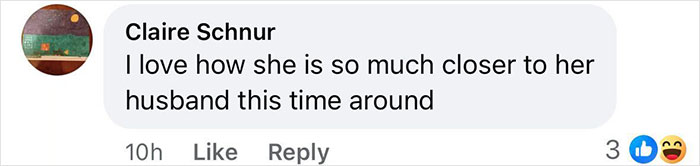 Comment on Melania Trump's portrait discusses her proximity to her husband, with three likes and a laughing emoji reaction.