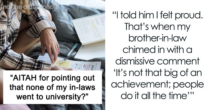 Woman Points Out None Of BF’s Family Attended University After They Downplay Her Achievement