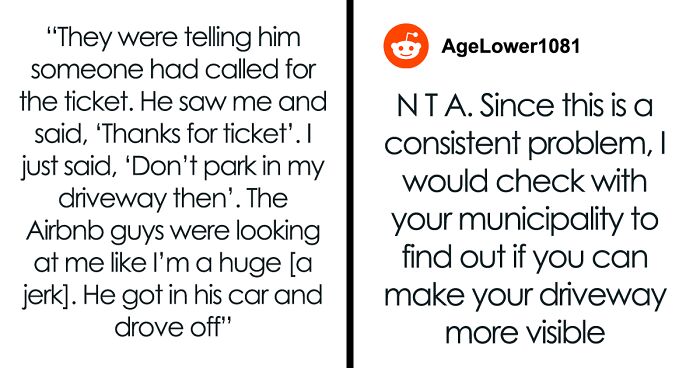 “[Am I The Jerk] For Calling A Tow For Any Car Blocking My Driveway?”