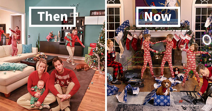 This Family’s Annual Christmas Cards Hilariously Capture The Chaos Of The Holidays