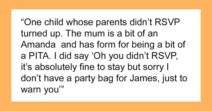 Lady Outrageously Demands Expensive Gift Bag For Son Despite Not Sending RSVP, Mom Confused Over It