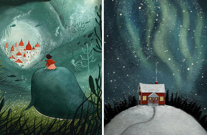 30 Magical Illustrations By Maja Lindberg That Blur The Line Between Fantasy And Reality