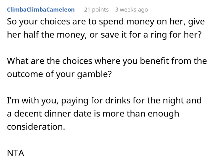 “[Am I The Jerk] For Refusing To Split $500 Raffle Winnings With My Girlfriend?”