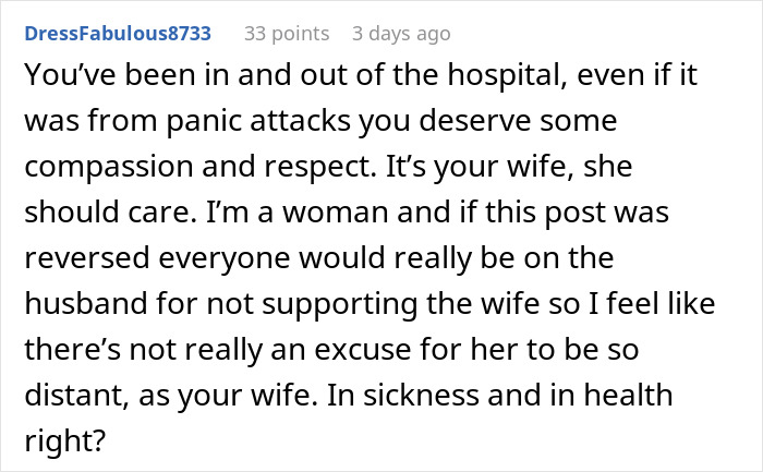 “I Want To Divorce Her”: Man Feels Abandoned After Wife Dismissed His Serious Symptoms