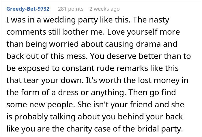 Bride Keeps "Unintentionally" Calling Friend Her Ugliest Bridesmaid