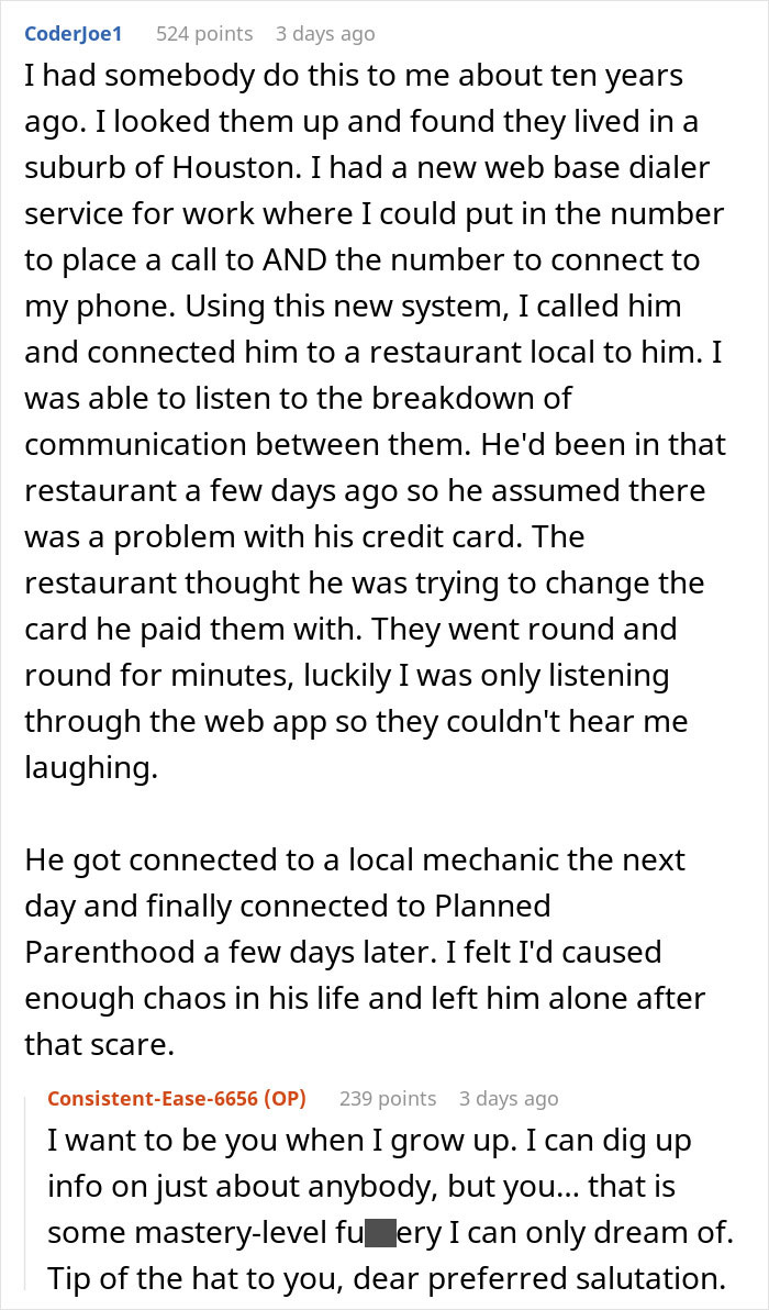 Redditor shares story of teaching a lesson to person who gave out their number to spammy realtors.