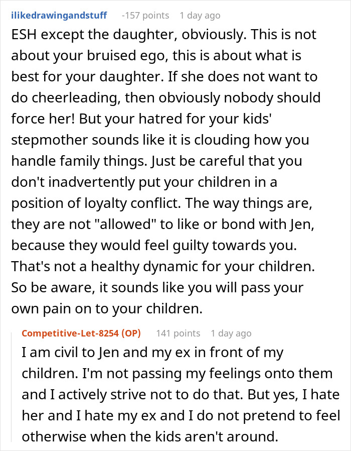 “AITA For Telling My Ex’s Sterile Affair Partner To Have Her Own Daughter?”