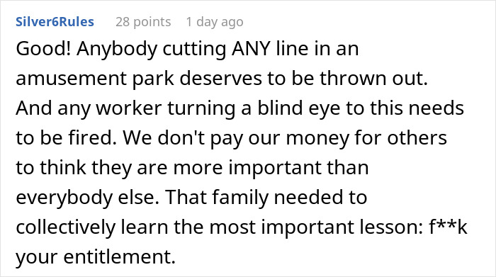 Mom’s Line-Cutting Exploits Backfire As Whole Crowd Unites To Ensure Her Family Misses The Ride