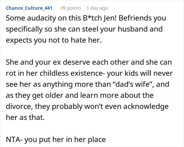 “AITA For Telling My Ex’s Sterile Affair Partner To Have Her Own Daughter?”