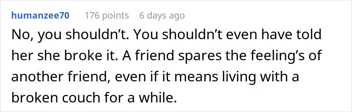 “She Actually Broke The Entire Board”: Friend’s Weight Leaves Host Couchless And Confused