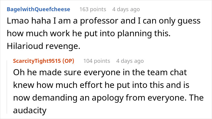 Reddit comments discussing an employee planning revenge, highlighting satisfaction from karma on the boss.