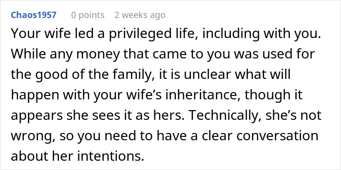 Husband Supports Wife For 22 Years, Gets Nothing In Return After She Receives Big Inheritance