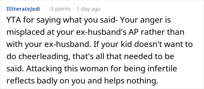 “AITA For Telling My Ex’s Sterile Affair Partner To Have Her Own Daughter?”