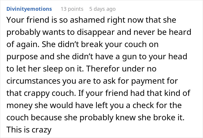 “She Actually Broke The Entire Board”: Friend’s Weight Leaves Host Couchless And Confused