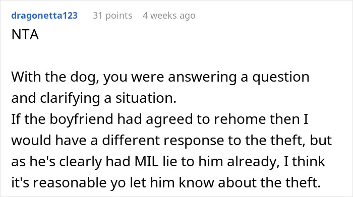 "Poor Dog Was Depressed The Whole Time": MIL Lies About Her BF's Dog Needing To Be Rehomed