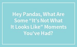 Hey Pandas, What Are Some “It’s Not What It Looks Like” Moments You’ve Had?