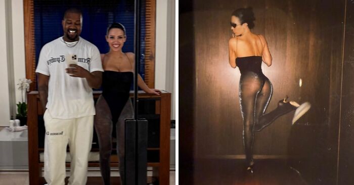 Bianca Censori’s Glitter Tights And Kanye’s Rare Smile Go Viral After New Year Photo Dump