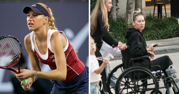 Tennis Star Anna Kournikova Seen In Public For The First Time In 2 Years... In Wheelchair