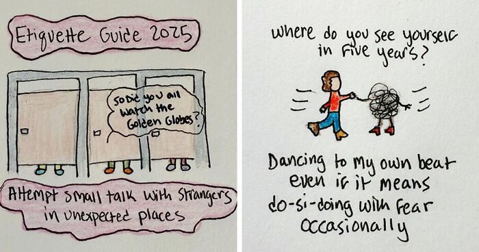 40 Hand-Drawn Little Reminders That Being A Human Is Messy And That Is OK, By Sophia