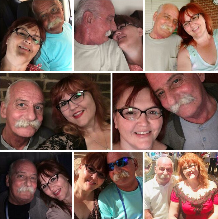 Collage of couples showcasing long-distance love with happy, smiling faces in various settings.