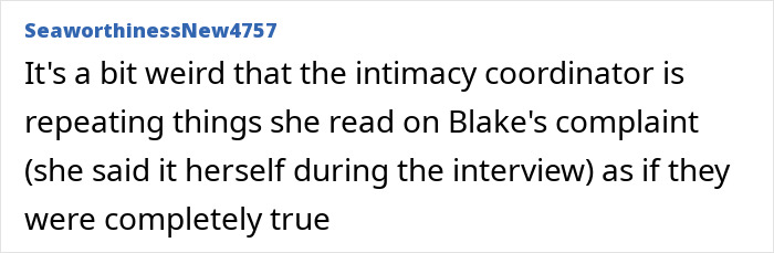 Intimacy coordinator discusses concerns about authenticity in the interview.