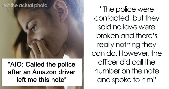 Woman Calls Police After Amazon Driver Leaves Disturbing Note: 