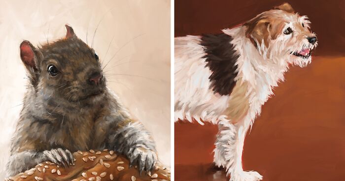 I Bring Animals To Life In My Digital Paintings (17 Pics)