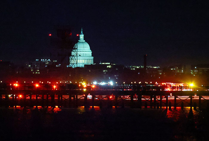 Desperate Search For Survivors After American Airlines Plane Collides With Army Black Hawk Over D.C.