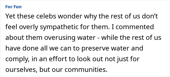 Celebrities Spark Fury After Ignoring Water Limits Before LA Wildfires: “The Lowest Of Humanity”