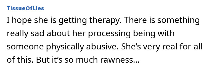 Comment discusses hope for Megan Fox's therapy amid concerns over her revealing and emotional poetry.