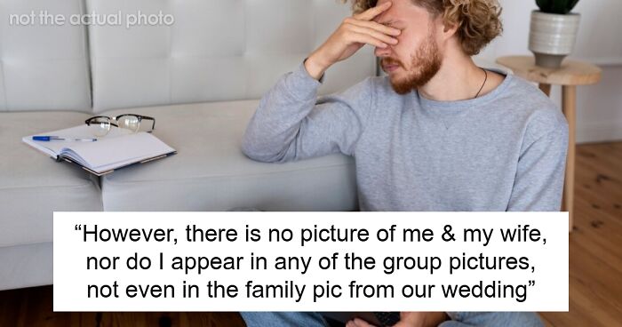 Wife Annoyed As Husband Asks Why He’s The Only Person Missing From In-Laws’ Anniversary Collage